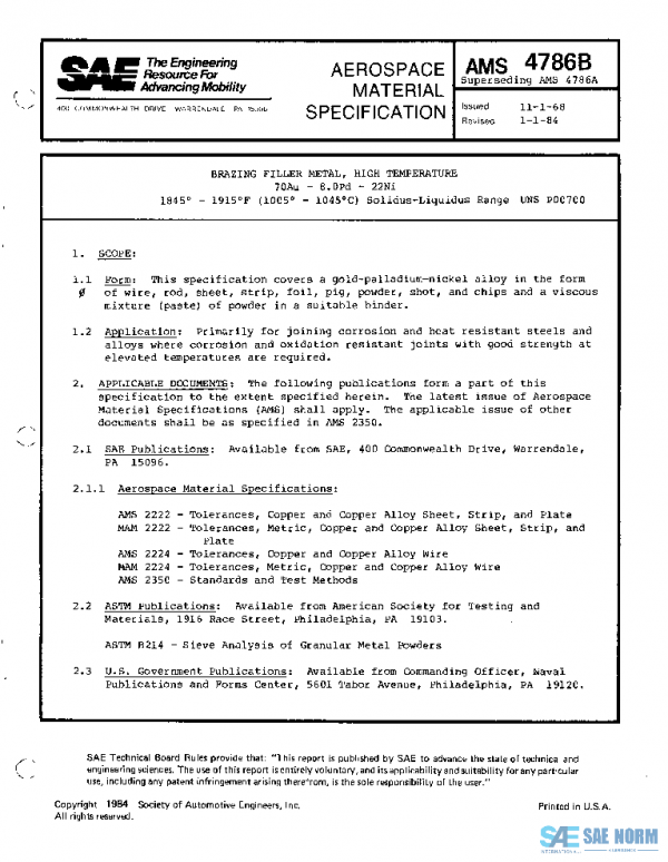 SAE AMS4786B PDF