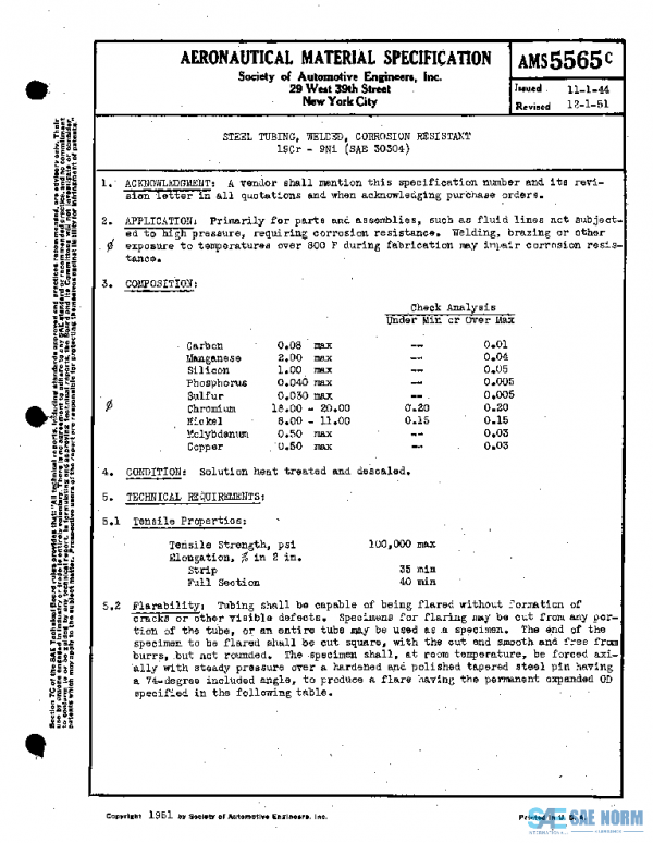SAE AMS5565C PDF SAE AMS5565C PDF