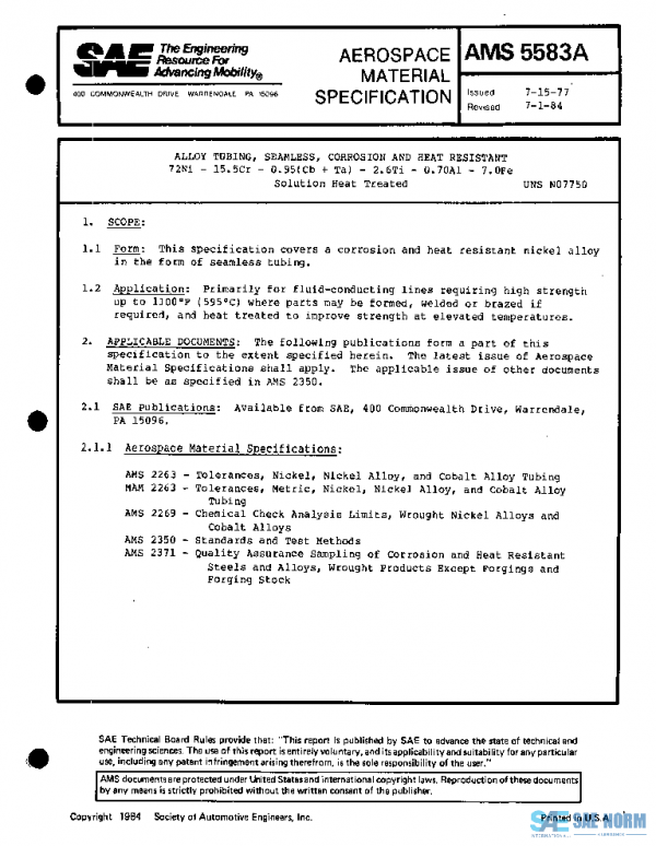 SAE AMS5583A PDF