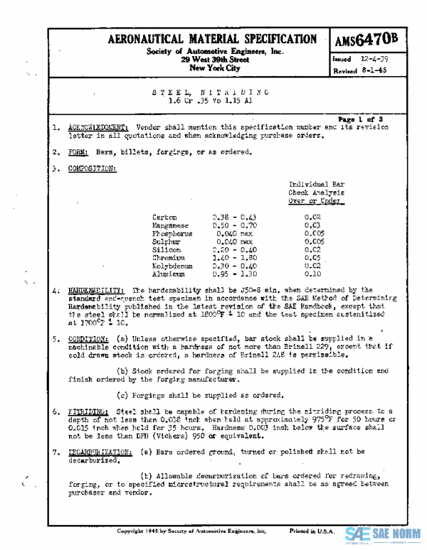 SAE AMS6470B PDF SAE AMS6470B PDF