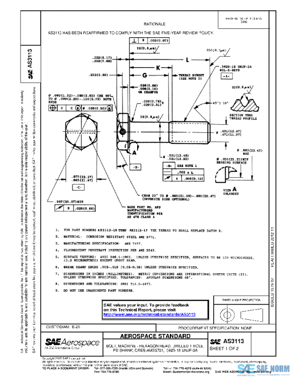 SAE AS3113 PDF