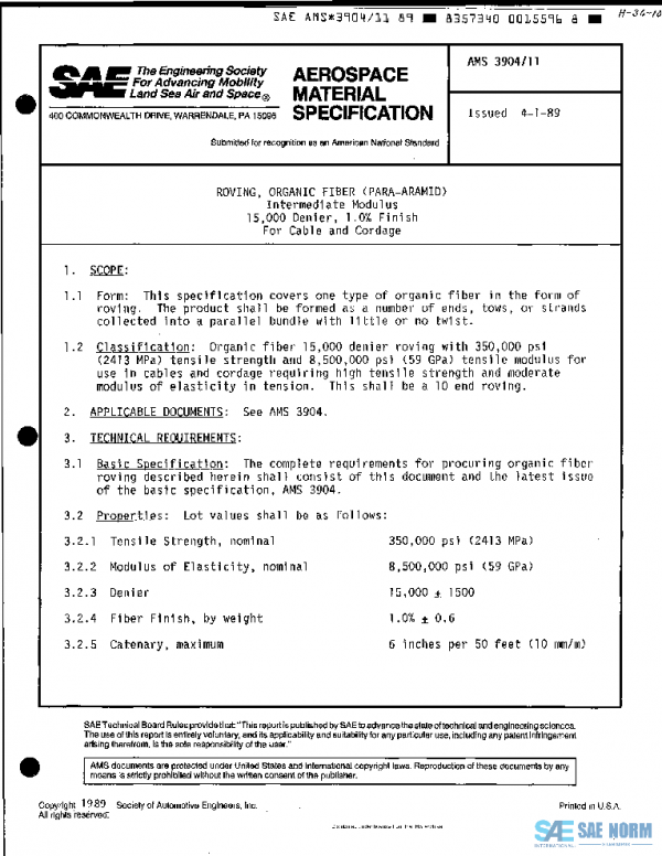 SAE AMS3904/11 PDF SAE AMS3904/11 PDF