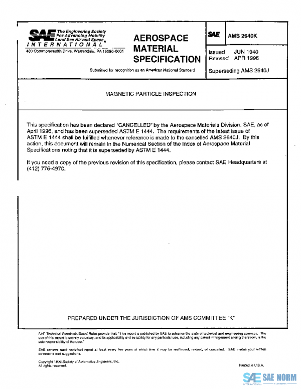 SAE AMS2640K PDF
