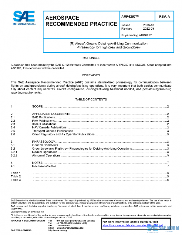 SAE ARP6257A PDF SAE ARP6257A PDF