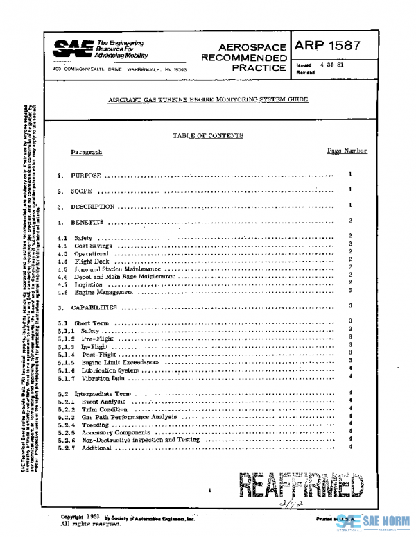 SAE ARP1587 PDF
