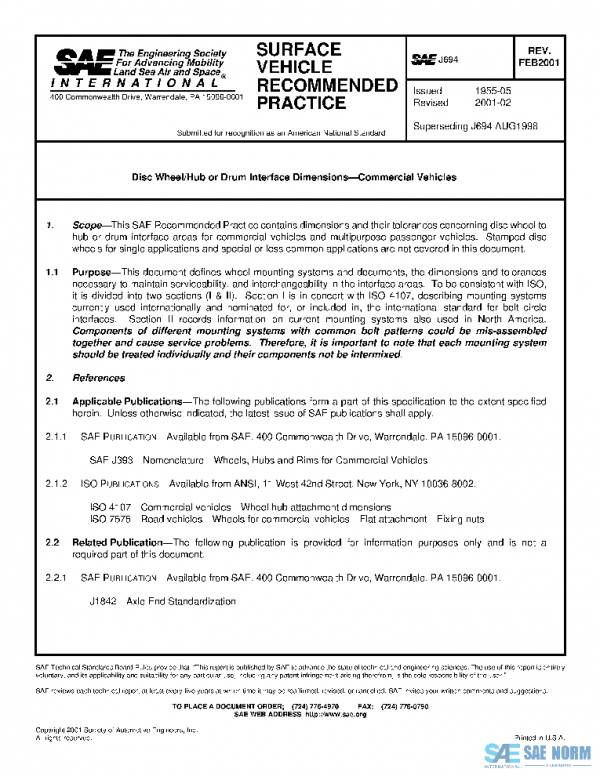 SAE J694_200102 PDF SAE J694_200102 PDF