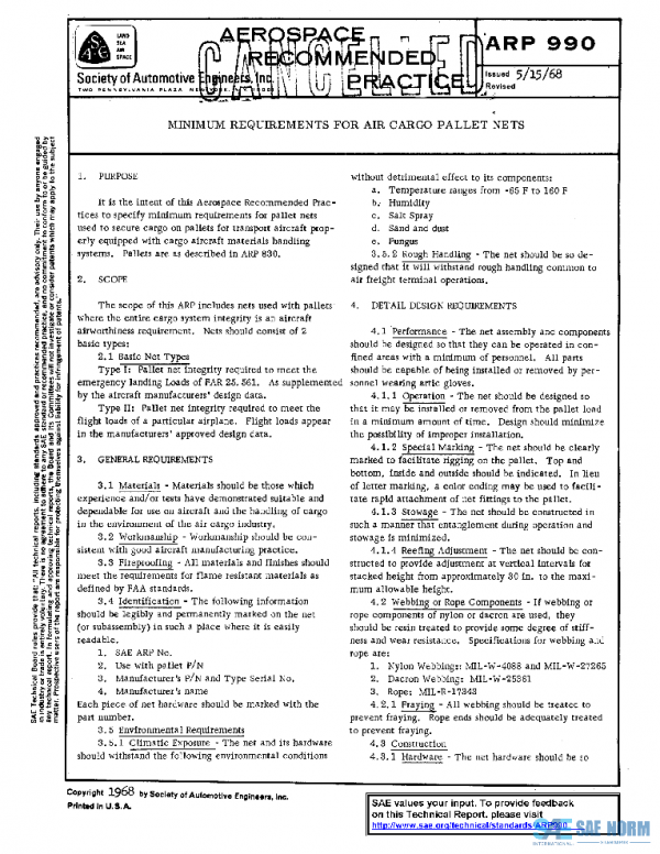 SAE ARP990 PDF