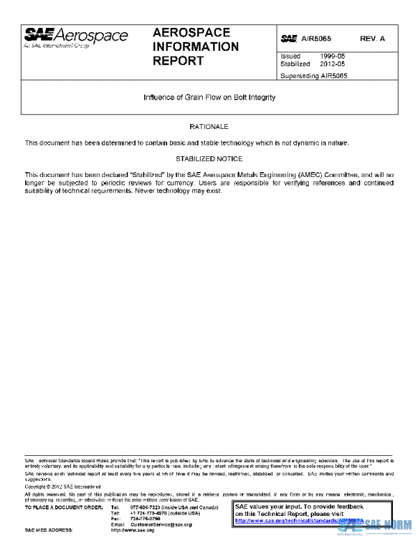 SAE AIR5065A PDF SAE AIR5065A PDF