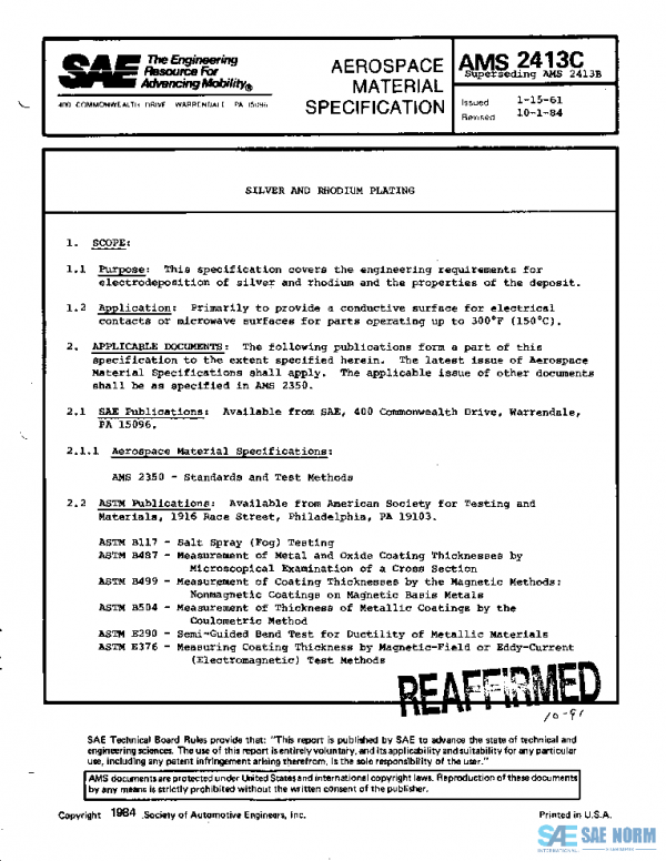 SAE AMS2413C PDF SAE AMS2413C PDF