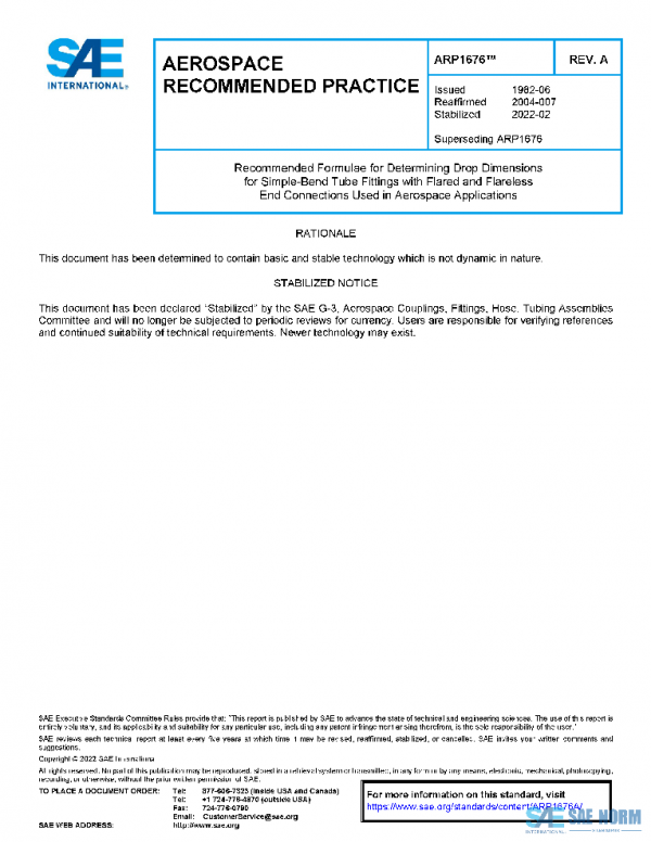 SAE ARP1676A PDF SAE ARP1676A PDF