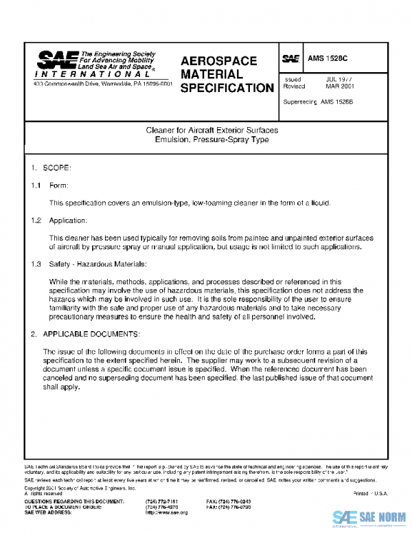 SAE AMS1528C PDF SAE AMS1528C PDF