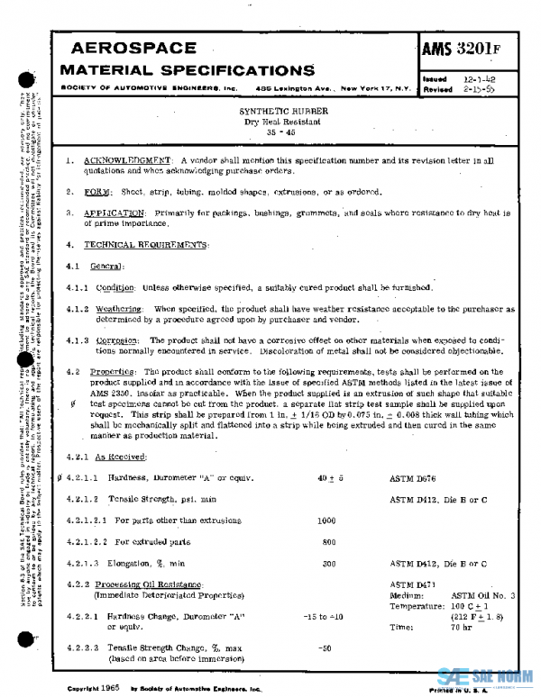 SAE AMS3201F PDF SAE AMS3201F PDF