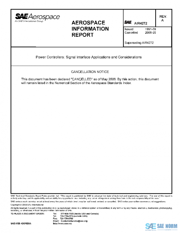 SAE AIR4272A PDF