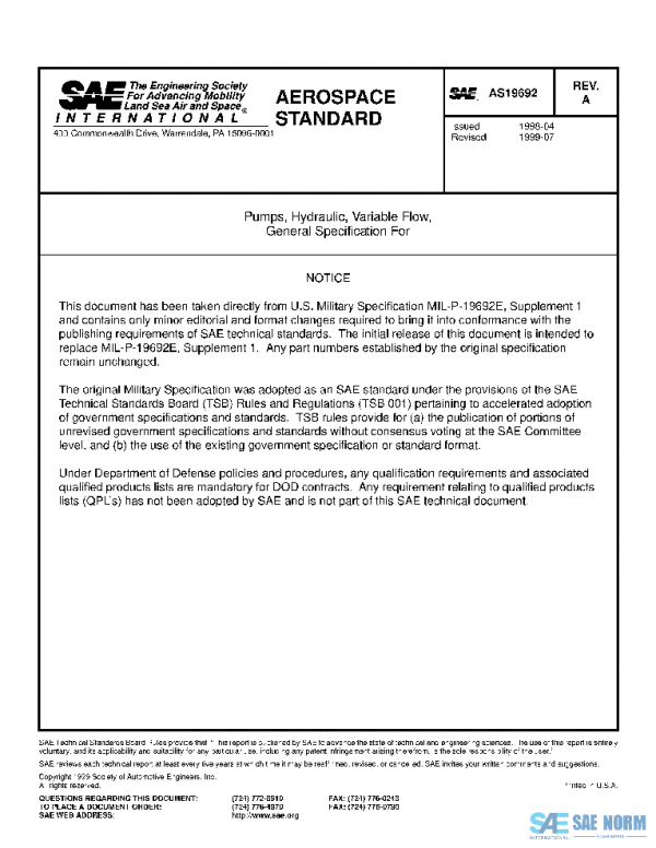 SAE AS19692A PDF