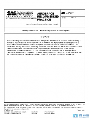 SAE ARP5007 PDF