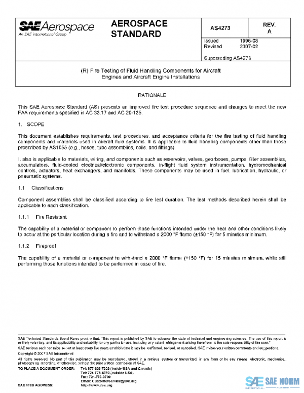 SAE AS4273A PDF SAE AS4273A PDF