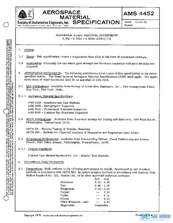 SAE AMS4452 PDF