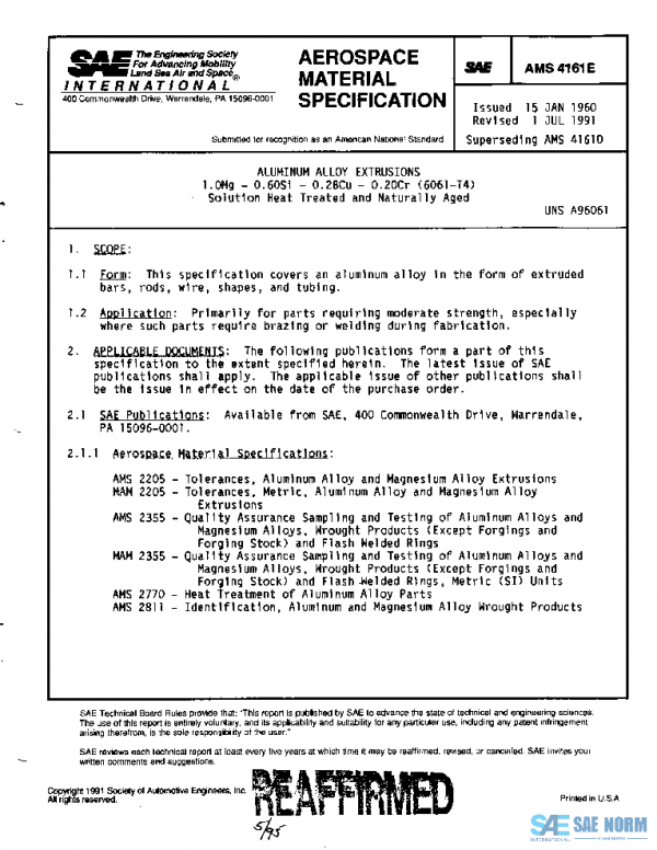 SAE AMS4161E PDF