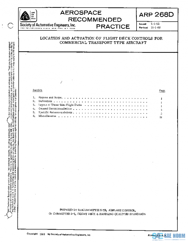 SAE ARP268D PDF SAE ARP268D PDF