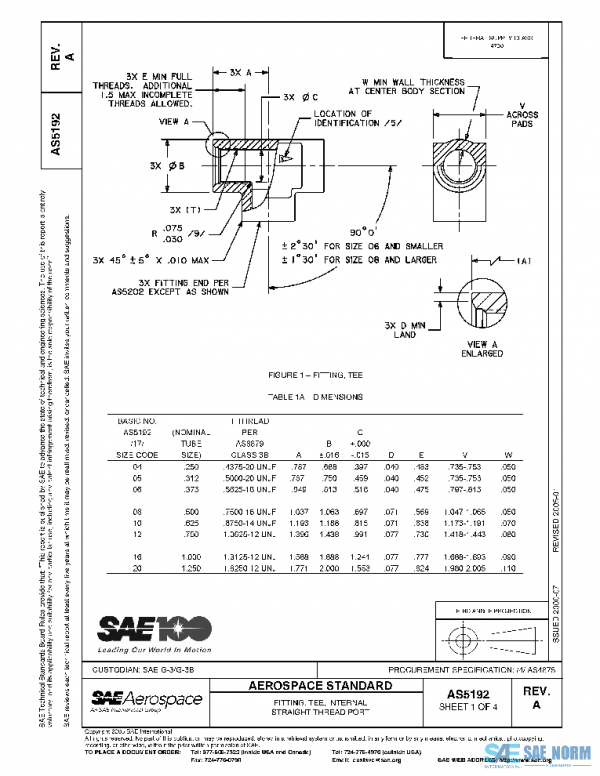 SAE AS5192A PDF