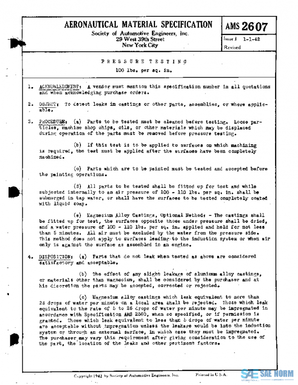 SAE AMS2607 PDF SAE AMS2607 PDF