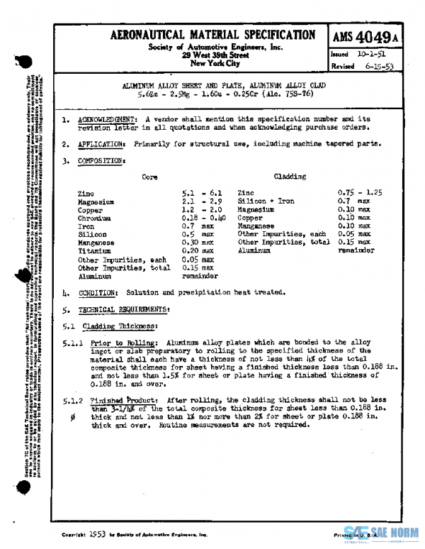 SAE AMS4049A PDF SAE AMS4049A PDF