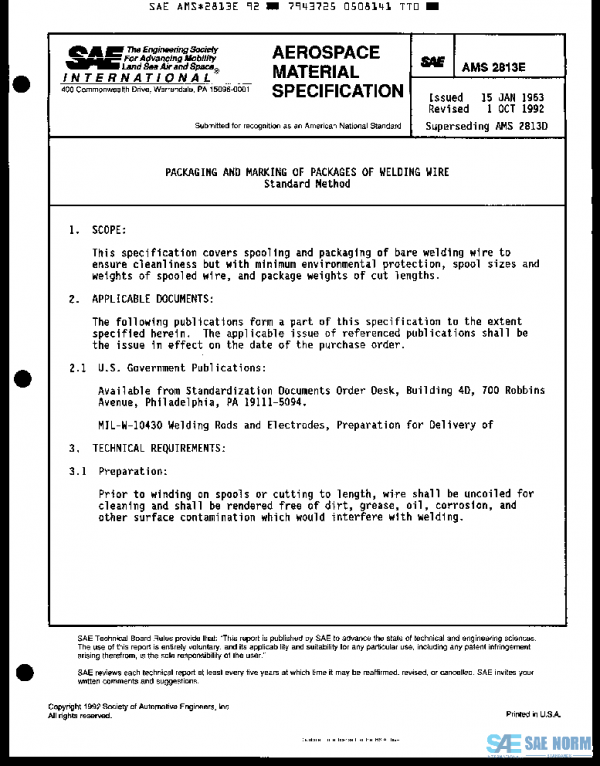 SAE AMS2813E PDF