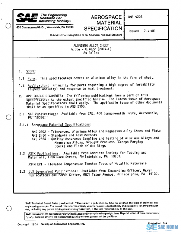 SAE AMS4208 PDF