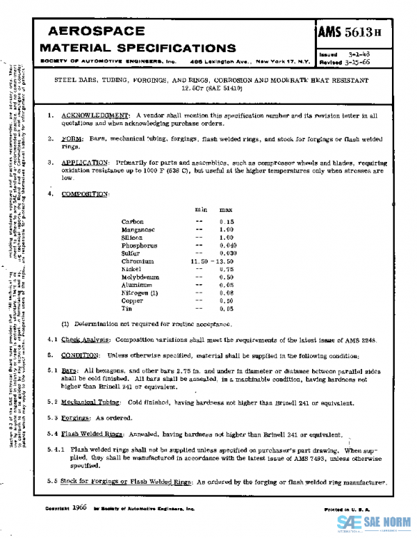 SAE AMS5613H PDF