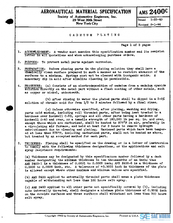 SAE AMS2400C PDF SAE AMS2400C PDF