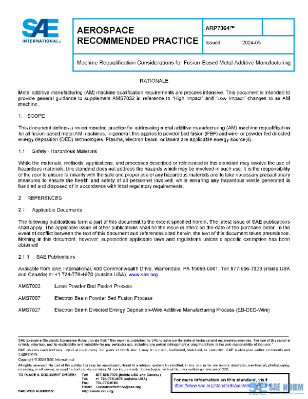 SAE ARP7064 PDF SAE ARP7064 PDF