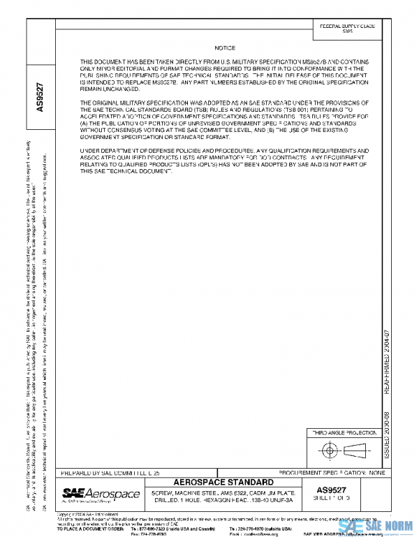 SAE AS9527 PDF