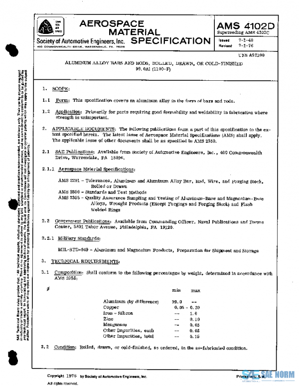 SAE AMS4102D PDF
