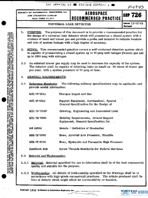SAE ARP726 PDF