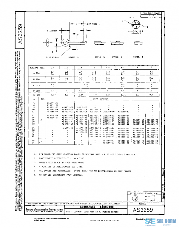 SAE AS3259 PDF SAE AS3259 PDF