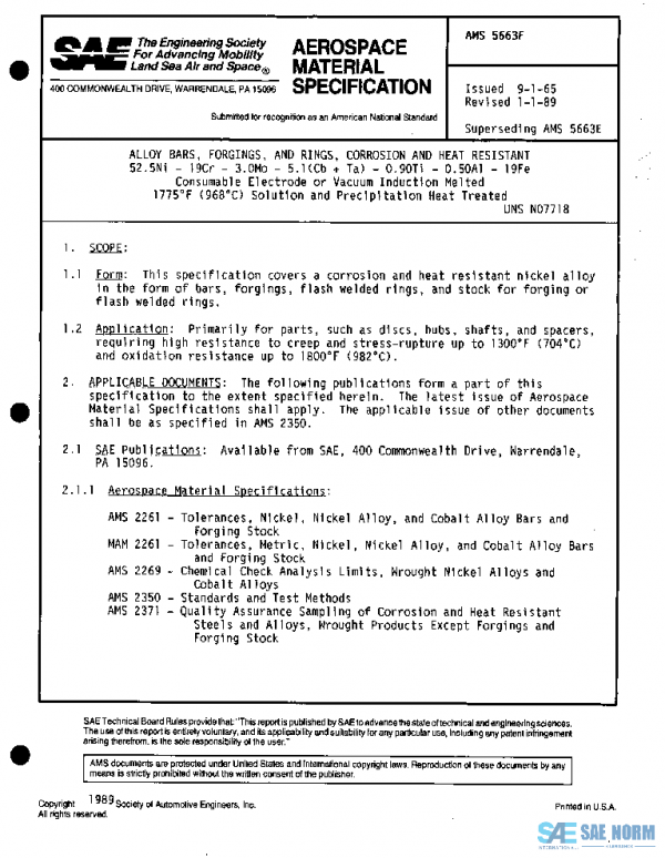 SAE AMS5663F PDF SAE AMS5663F PDF