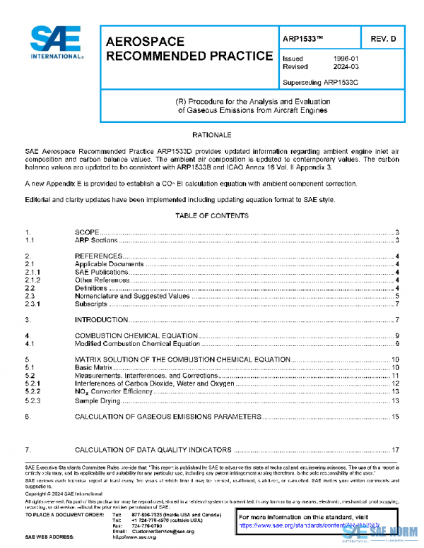 SAE ARP1533D PDF SAE ARP1533D PDF