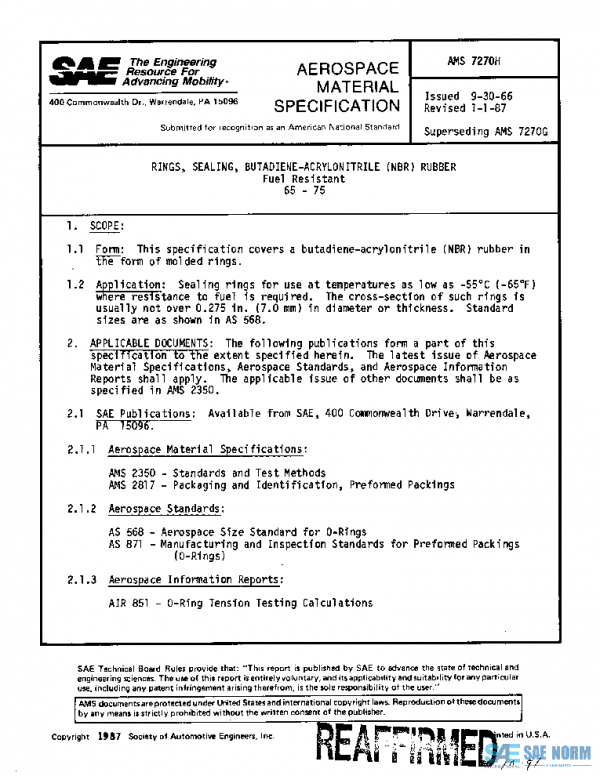SAE AMS7270H PDF