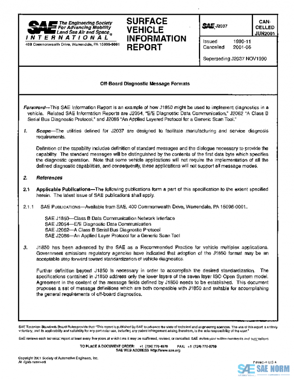 SAE J2037_200106 PDF SAE J2037_200106 PDF