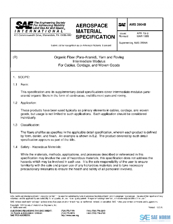 SAE AMS3904B PDF