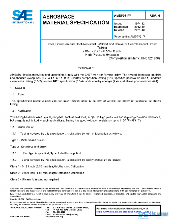SAE AMS5561H PDF