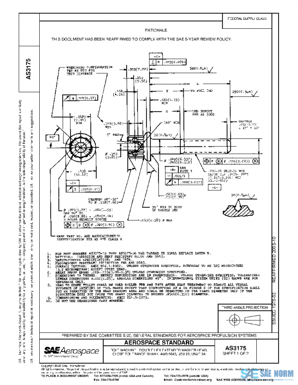 SAE AS3175 PDF SAE AS3175 PDF
