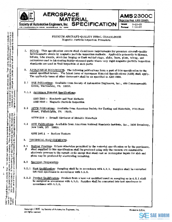 SAE AMS2300C PDF