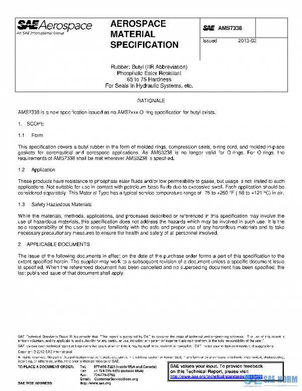 SAE AMS7338 PDF