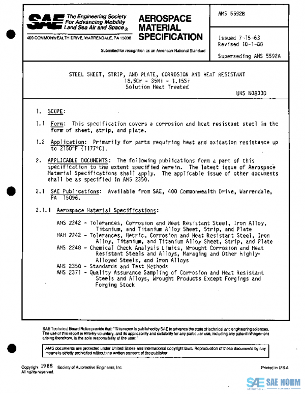 SAE AMS5592B PDF SAE AMS5592B PDF
