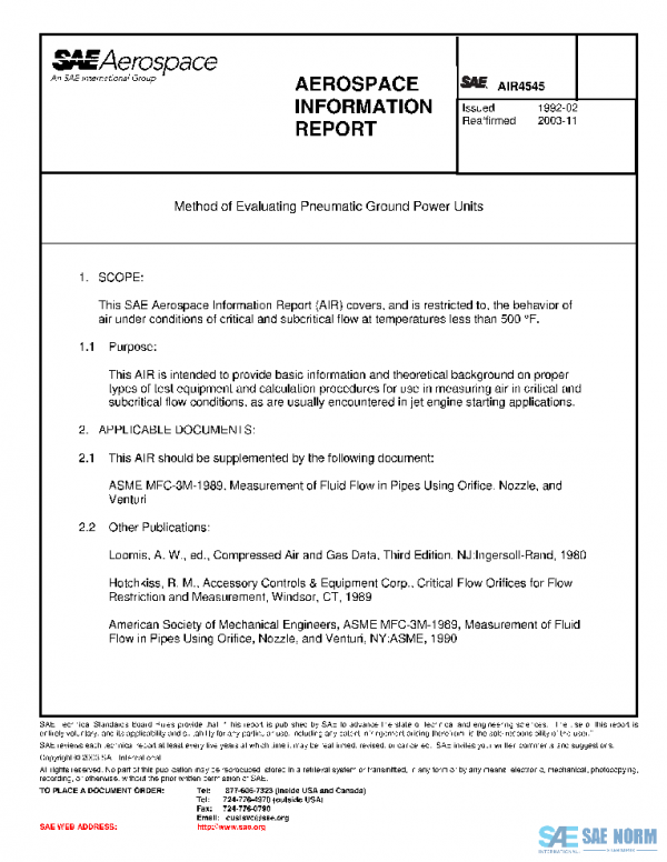 SAE AIR4545 PDF