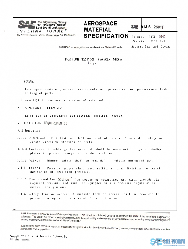 SAE AMS2601F PDF SAE AMS2601F PDF