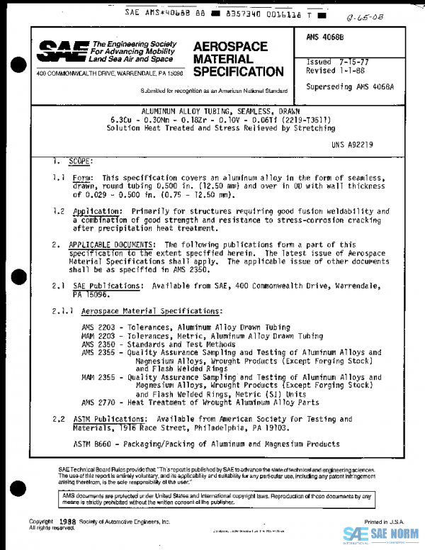 SAE AMS4068B PDF