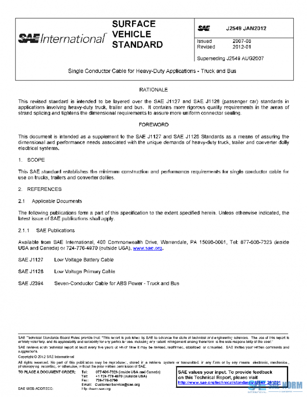 SAE J2549_201201 PDF SAE J2549_201201 PDF