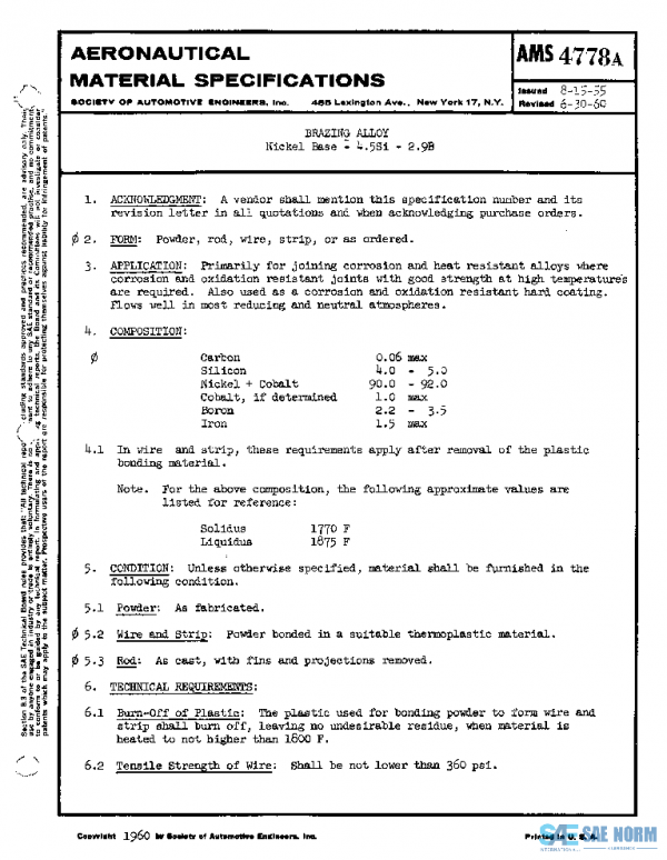 SAE AMS4778A PDF